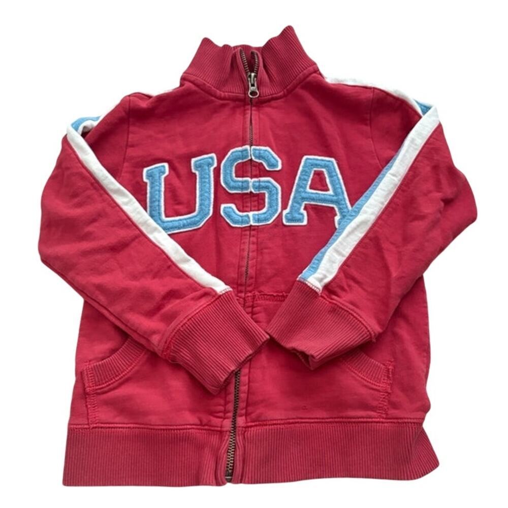 Peek Vintage Inspired Boys Mock Neck Full Zip Jacket Size Medium 6/7